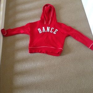 Red justice dance  hooded sweatshirt